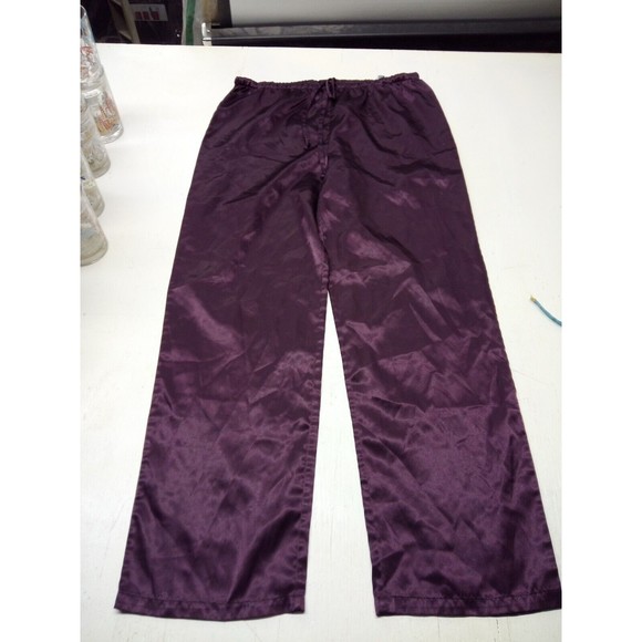 VTG VALERIE STEVENS 2 Piece Purple Satin PJ Lounge Set  SZ Small - Picture 1 of 6
